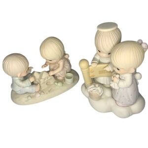 Lot of 2 Precious Moments No Tears Past The Gate & God Bless Our Home EUC